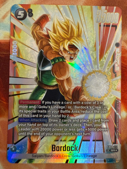 Bardock FB08-112 Alternate Art Saiyan's Pride Dragon Ball English Card Fusion Wo - Image 1