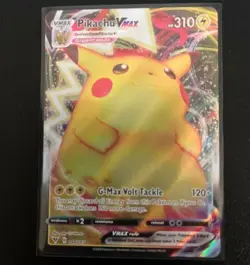 Pikachu Vmax 044/185 Vivid Voltage NM Full Art Ultra Rare Pokemon Card - Image 1