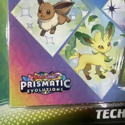 Pokemon TCG Scarlet Violet Prismatic Evolutions Tech Sticker Collection Leafeon - Image 3