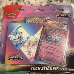 Pokemon TCG: Scarlet Violet Prismatic Evolutions Tech Sticker Collection 3X Lot - Image 4