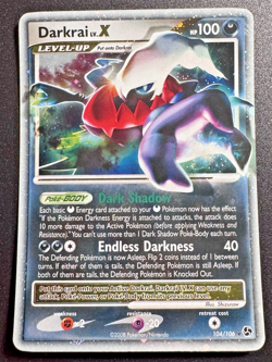 Darkrai LV.X 104/106 D&P Great Encounters Pokemon Card Holo Foil Rare MP - Image 1