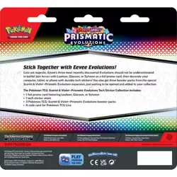 Pokemon TCG Scarlet Violet Prismatic Evolutions Tech Sticker Collection Leafeon - Image 2