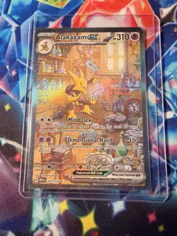 Pokemon TCG Alakazam EX 151 Holo Card Scarlet & Violet 201/165 - Image 1