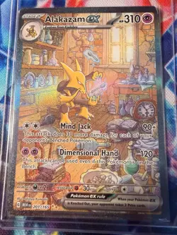 Pokemon TCG Alakazam EX 151 Holo Card Scarlet & Violet 201/165 - Image 2