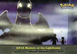 Pokemon EP13 Mystery at the Lighthouse Card Blue Logo TV Animation Series - Image 1