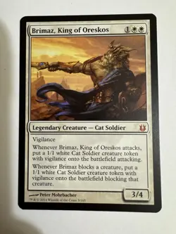 Magic The Gathering Brimaz, King of Oreskos 5/165 (Born of the Gods) - Image 1