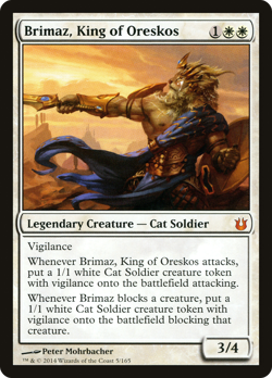 Brimaz, King of Oreskos #5 (HP) Born of the Gods BNG Magic MTG - Image 1