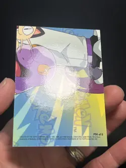 2000 Topps Pokemon TV Animation Edition Series 3 Holo Foil P04 Puzzle Pikachu - Image 2