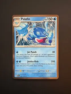 Palafin 062/197 Pokemon Obsidian Flames Rare Cosmos HoloFoil NM 2023 - Image 1