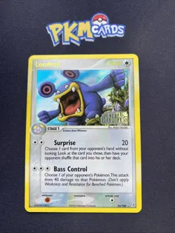Pokemon TCG Loudred Crystal Guardians 23/100 Reverse Holo Rare LP. - Image 1