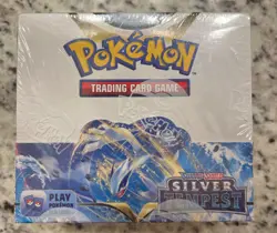 Pokemon TCG Sword & Shield Silver Tempest Booster Box 36 Packs Factory Sealed - Image 1