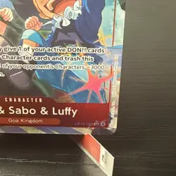 Ace & Sabo & Luffy (Alternate Art) OP13-007 English SR Carrying On His Will One - Image 4