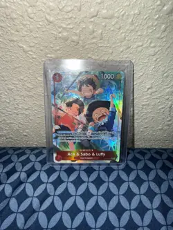 One Piece - Ace & Sabo & Luffy (Alternate Art) OP13-007 Carrying On His Will SR - Image 1