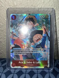 One Piece - Ace & Sabo & Luffy (Alternate Art) OP13-007 Carrying On His Will SR - Image 3