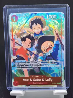 One Piece - Ace & Sabo & Luffy (SR Alternate Art) OP13-007 Carrying On His Will - Image 1