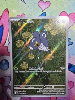 Pokemon TCG Mega Evolution Phantasmal Flames Nymble 096/094 Illustration Rare - Image 1