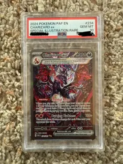 Pokemon TCG Charizard EX Special Illustration 234/091 Sv: Paldean Fates PSA 10 - Image 1