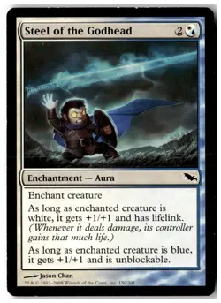 MTG Steel of the Godhead - Shadowmoor Moderately Played English - Image 1