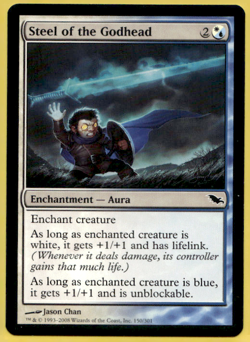 STEEL OF THE GODHEAD SHADOWMOOR SHM COMMON AURA ENCHANTMENT LP MTG 150 - Image 2