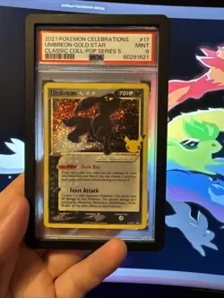 Umbreon Gold Star 17/17 Celebrations PSA 9 | Pokemon TCG 25th Anniversary - Image 1