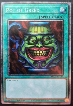 YUGIOH Pot of Greed MP25-EN050 1st Ed Starlight Rare NM 1x - Image 1
