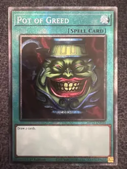 Yugioh Pot of Greed MP25-EN050 Starlight Rare 1st Edition NM - Image 1