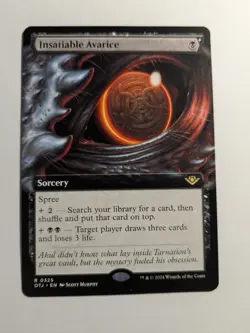 Insatiable Avarice (Extended Art) Outlaws of Thunder Junction Regular 325 MtG - Image 1