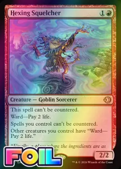 MTG Magic the Gathering Lorywn Eclipsed ECL Hexing Squelcher FOIL #145 - Image 1