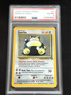 Snorlax 1999 Pokemon Jungle Holo - 11/64 PSA 6 - Image 1