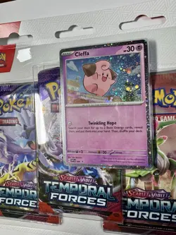 Pokemon TCG - Temporal Forces - 3pk Premium Checklane Blister Pack - Case New! - Image 3