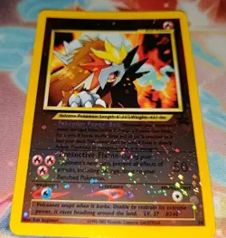 2001 Pokemon TCG Entei Black Star Promo #34 Reverse Holo Swirl NM Nintendo WOTC - Image 2