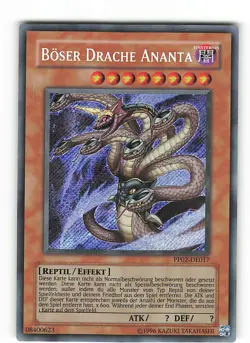 Yugioh BOSER DRACHE ANANTA , pp02-de017 Secret Rare deutsch Near Mint - Image 1