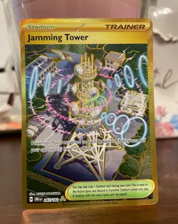 Pokemon TCG Jamming Tower 243/182 Sv10 Destined Rivals Holo Hyper Rare Card NM - Image 1