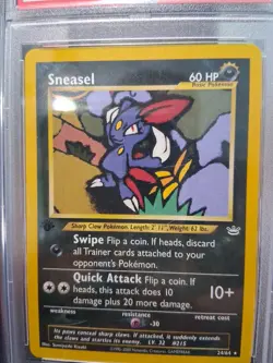 Sneasel 24/64 Neo Revelation 1ST EDITION Rare Pokemon Card - PSA 5 - Image 2