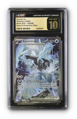 POKEMON 2025 Kyurem ex 165/086 Black Bolt Holo - CGC PRISTINE 10 - Image 1