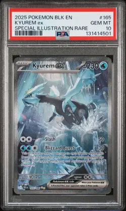 Kyurem ex - 165/086 - SIR - Black Bolt - Pokemon Card - PSA 10 - Image 1