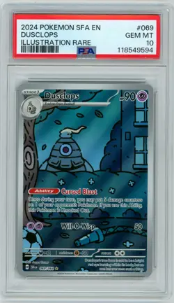 Pokemon TCG Dusclops Holo Illustration Rare Card 069/064 Shrouded Fable PSA 10 - Image 1