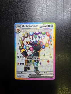 Umbreon EX SVP 176 Prismatic Evolutions Black Star Promo Pokemon Card - NM - Image 1