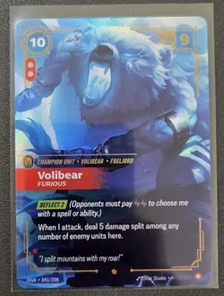 Riftbound Volibear Alt ART - EPIC Single CARD OGN- 041 - League Of Legends - NM - Image 1