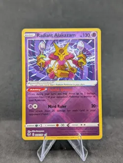 Radiant Alakazam 059/195 Holo SWSH12: Silver Tempest - Pokemon Card - NM - Image 1