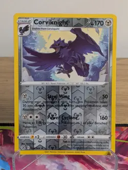 CORVIKNIGHT 190/264 RARE FUSION STRIKE POKEMON REVERSE HOLO NM - Image 1