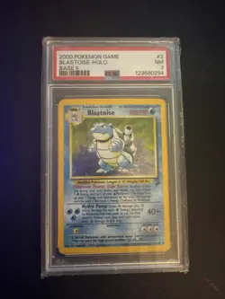 BLASTOISE HOLO BASE SET 2 II PSA 7 2000 POKEMON GAME #2 NEAR MINT - Image 1