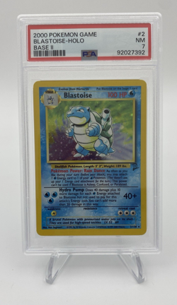 2000 POKEMON BASE SET 2 #2 BLASTOISE-HOLO PSA 7 - Image 1