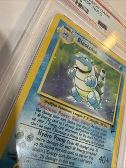2000 Pokemon Base Set 2 Blastoise Holo #2 PSA 7 see swirl in bottom left - Image 3