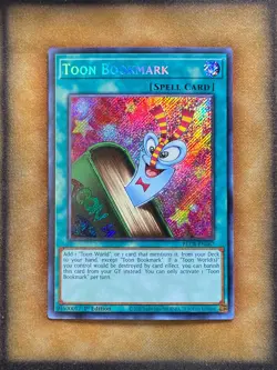 Yugioh Toon Bookmark BLCR-EN067 Secret Rare 1st Ed NM - Image 1