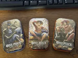 NEW & SEALED ONE PIECE CARD GAME Tin Pack Set Vol. 2 (TS-02) - Complete Set of 3 - Image 1