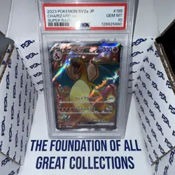 PSA 10 Charizard ex SR 185/165 SV2a Pokemon 151 2023 Japanese Card - Image 1