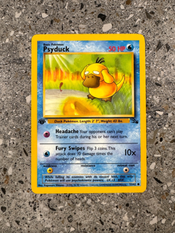 Pokemon TCG Cards 1st Edition Psyduck 53/62 Fossil EXC-NM - Image 1
