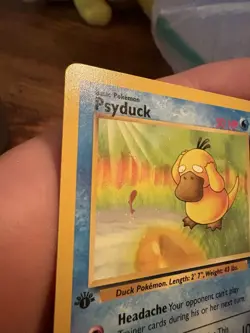 Psyduck 1st Edition Pokemon Fossil 53/62 Vintage WOTC 1999 NM Rare - Image 2