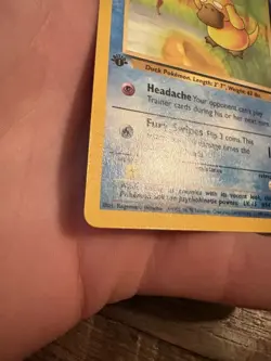 Psyduck 1st Edition Pokemon Fossil 53/62 Vintage WOTC 1999 NM Rare - Image 3